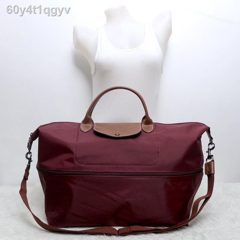 100% Original longchamp 1911 089 classic short handle large unisex travel bag folding waterproof multifunctional jiaozi bag.
