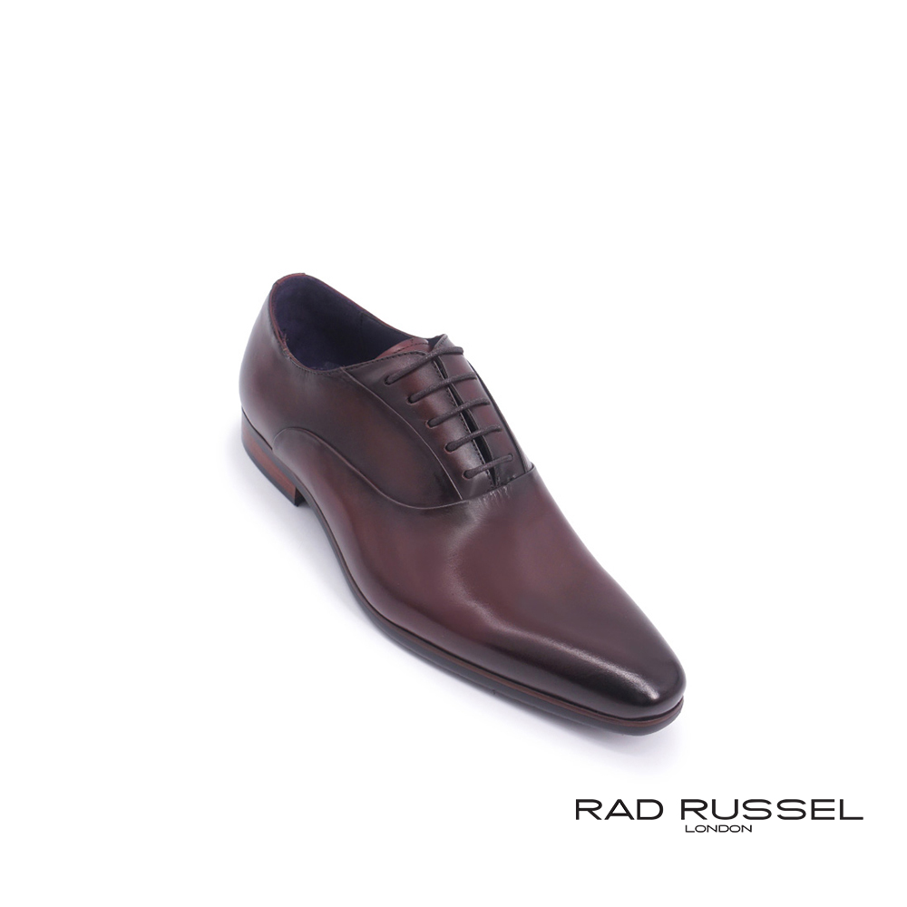 Rad Russel Men's Leather Lace up Oxford Burgundy Color