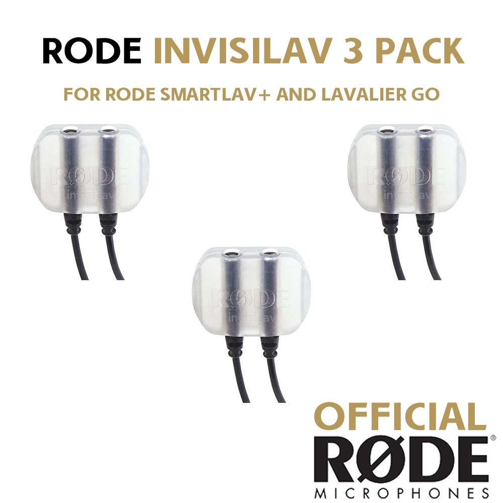 Rode invisiLav Discreet Lavalier Mounting System (3-Pack) for Rode Smartlav+ and Lavalier Go