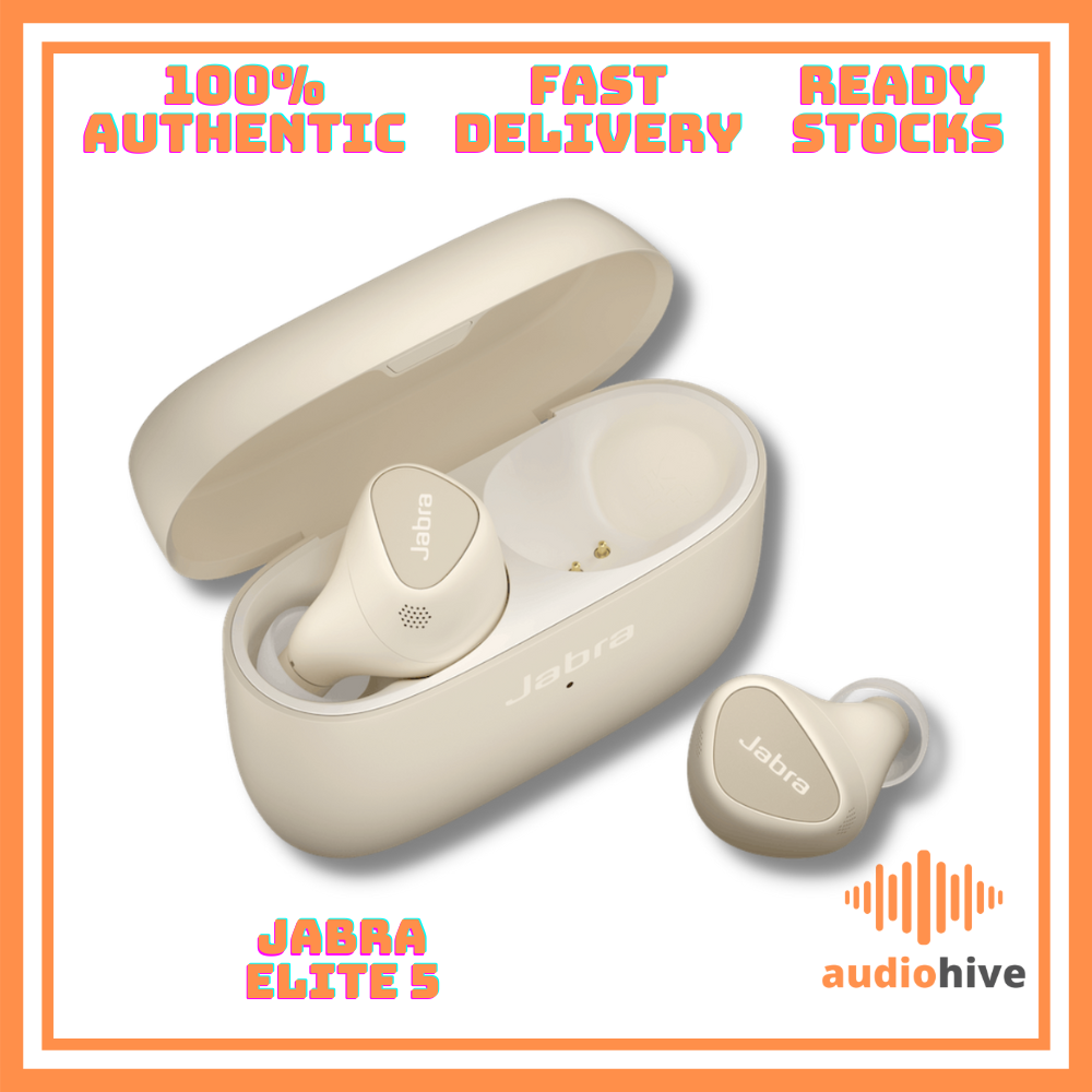 Jabra Elite 5 True Wireless Hybrid Active Noise Cancelling Earbuds