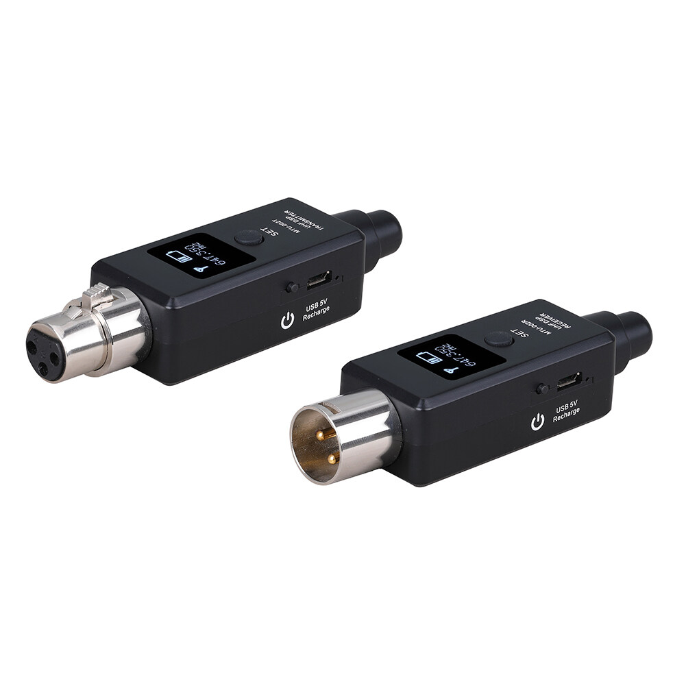 Micphone Wireless System Transmitter Receiver for Dynamic Mic Mic/Line Two Modes