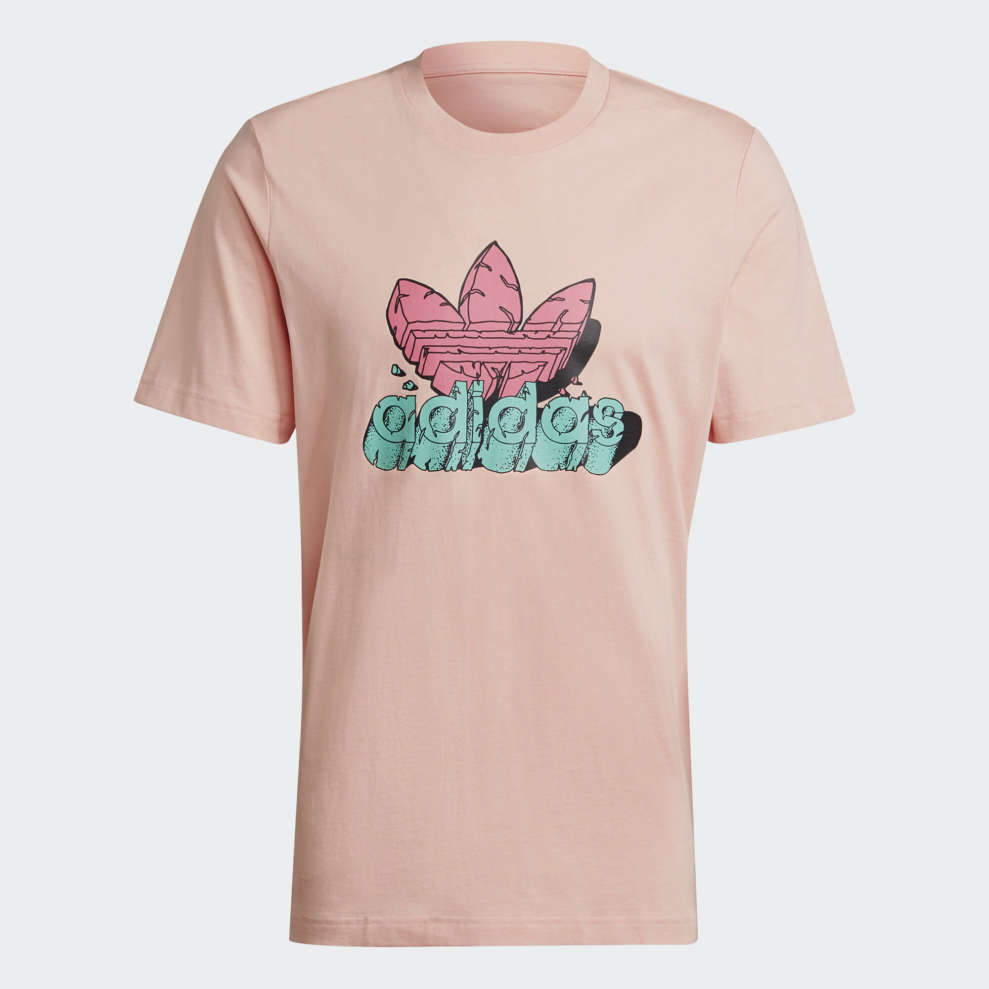 adidas ORIGINALS Funny Dino T-Shirt (Gender Neutral) Men Pink H13450