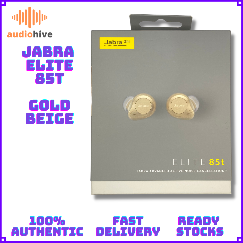 Jabra Elite 85T True Wireless Earbuds with Active Noise Cancellation and Long Battery Life Built-in 6 mic technology with wind protection *Local Ready Stocks*